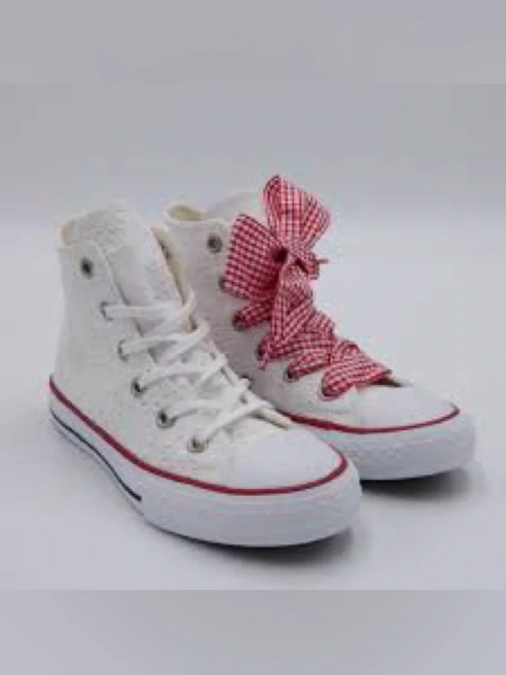 Converse Eyelet Gingham High Top Sneakers